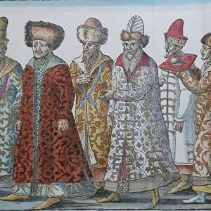The rulers of Moscow. Grand Duke Ivan III, Vasili III Ivanovich, Ivan IV the Terrible and their Amba Artist: Anonymous