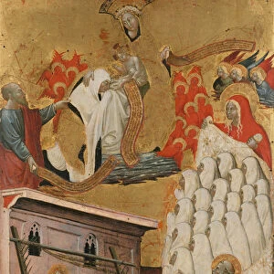 Santa Francesca Romana Clothed by the Virgin, ca. 1445. Creator: Antonio del Massaro da Viterbo