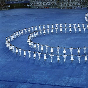 Sardana dance during the opening ceremony of the 1992 Barcelona Olympic Games