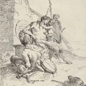 Satyr Family with the Obelisk, from the Scherzi, ca. 1743-50