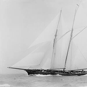 Schooner (Waterwitch?) under sail, c1936. Creator: Kirk & Sons of Cowes