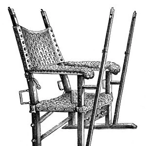 Sedan chair of Charles V, 14th century, (1870)