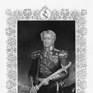Sir Robert Henry Sale, British soldier, 19th century. Artist: Francis Holl