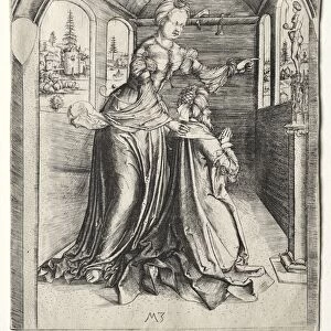 Solomon Worshipping Idols, 1501. Creator: Master MZ (German)