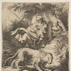 St. Jerome Reading, 1634. Creator: Rembrandt Harmensz van Rijn
