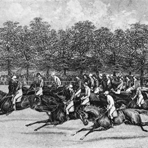 The Start for the St. Leger, 1851, 1911