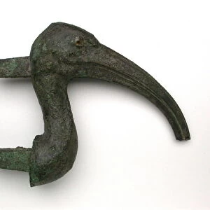 Statuette of an Ibis Head, Egypt, Late Period (664-332 BCE). Creator: Unknown