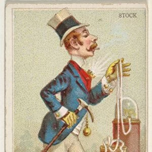 Stock, from Worlds Dudes series (N31) for Allen & Ginter Cigarettes, 1888