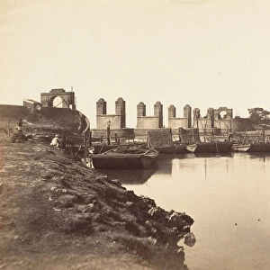 Suspension Bridge Over the Hindun River Destroyed by the Rebels in 1857, 1858-61