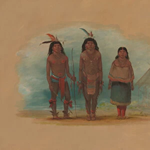 Three Taruma Indians, 1854 / 1869. Creator: George Catlin