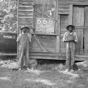 Two tenant farmers, Chatham County, North Carolina, 1939. Creator: Dorothea Lange