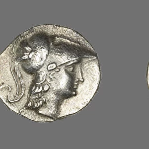 Tetradrachm (Coin) Depicting the Goddess Athena, 190-36 BCE. Creator: Unknown