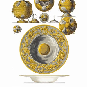 Thuribles of 1644 and 1649. Dish of tsar Ivan V, 1849-1853