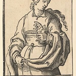 Tiburtine Sibyl, from the series of Sibyls, ca. 1530. Creator: Lucas van Leyden