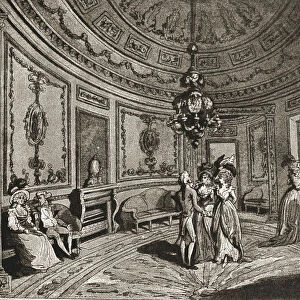 A Trip to Brighton a Hundred Years Ago; Saloon in the Prince of Waless Marine Pavilion, c1788, 1 Creator: Unknown