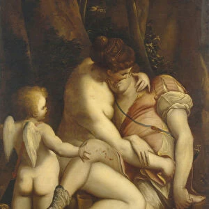 Venus and Adonis, 1565-1569. Artist: Cambiaso, Luca (1527-1585)