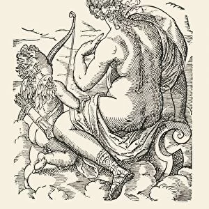Venus and Cupid, 1906. Creator: Jost Ammon