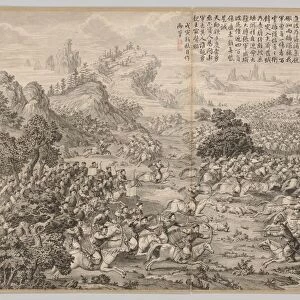 Victory at Heluo Heshi: from Battle Scenes of the Quelling of Rebellions... c. 1765-1774