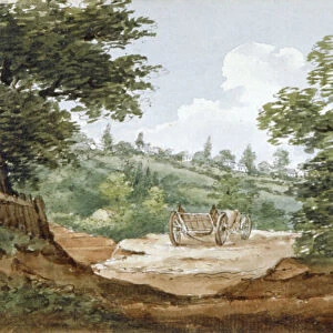 View from the excavations of Highgate Tunnel, London, 1812. Artist: George Arnald
