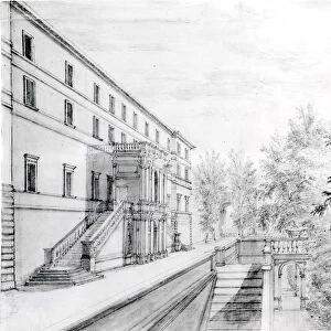 View of the Garden Terrace of the Villa d Este at Tivoli, 1643-44