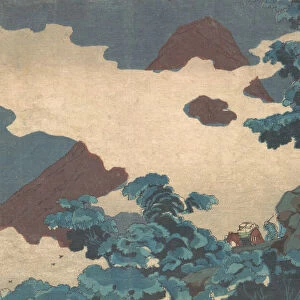 View of Mt. Asama from the Usui Pass, ca. 1850. Creator: Utagawa Kuniyoshi