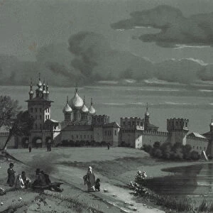 View of the Novodevichy Convent in Moscow, 1848