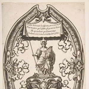 Virtue: Athena, 1637. Creator: Abraham Bosse