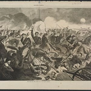 The War for the Union, 1862 - A Cavalry Charge, 1862. Creator: Winslow Homer (American, 1836-1910)