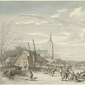 Winter landscape, 1780. Creator: Dirk Jan van der Laan