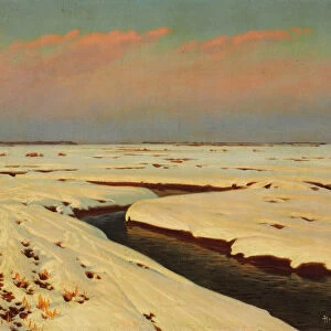 Winter Landscape. Artist: Kryzhitsky, Konstantin Yakovlevich (1858-1911)