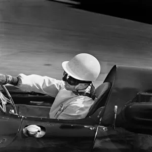 1959 Monaco Grand Prix: Stirling Moss, retired, action