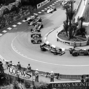 Formula One World Championship: The field head through Loews hairpin in the early laps of the race