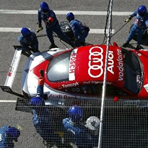 Pitstop practice of Martin Tomczyk (GER),s line Audi Junior Team, Abt-Audi TT-R