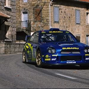 World Rally Championship: Petter Solberg Subaru Impreza WRC finished in 4th place but was relegated to 5th after an infringement
