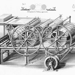 Double Cylinder Printing Machine. From Cyclopaedia Of Useful Arts And Manufactures By Charles Tomlinson