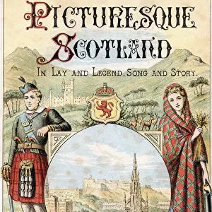 Frontispiece to the book Picturesque Scotland Its Romantic Scenes and Historical Associations, published c. 1890. Typical of many travel boks in the late 19th century, a time when only the wealthy could travel