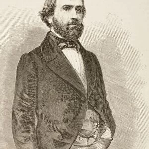Giuseppe Fortunino Francesco Verdi 1813 -1901. Italian Composer. From El Museo Universal, Published Madrid 1862