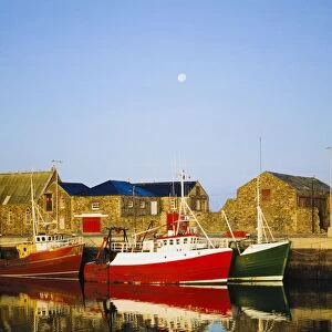 Howth Harbour, County Dublin, Ireland; Boats In Harbour
