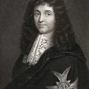 Jean Baptiste Colbert 1619-1683. Controller General Of Finance, From 1665, And Secretary Of State For The Navy, From1668 Under Louis Xiv. From The Book "Gallery Of Portraits"Published London 1833