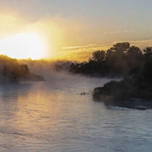 North Platte River at sunrise in Western Nebraska, USA