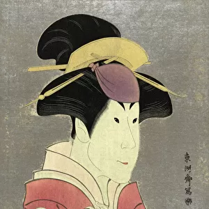 Segawa Tomisaburo, as Yadorigi, wife of Ogishi Kurando, by Sharaku Toshusai, active 1794