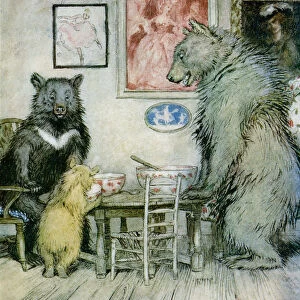 Somebody Has Been At My Porridge And Has Eaten It All Up. From The Story Goldilocks And The Three Bears. From The Book English Fairy Tales Retold By F. a. Steel With Illustrations By Arthur Rackham, Published 1927