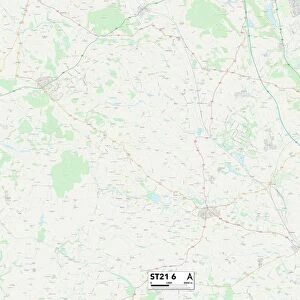 Staffordshire ST21 6 Map