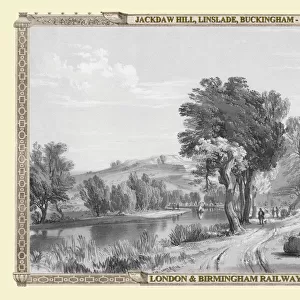 Views on the London to Birmingham Railway - Jackdaw Hill at Linslade 1839