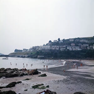 The beach at Looe, Cornwall. 1973