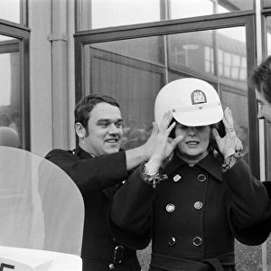 British Motorcycle road racer Barry Sheene with Conservative Party leader Margaret