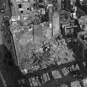 The extent of the damage to New Street and the High Street, Birmingham