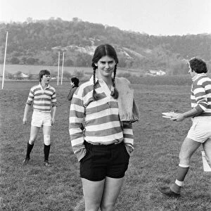 Jean McCollister, 22, from Seattle USA, playing rugby for Dorking Surrey against