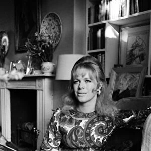 Lady Antonia Fraser at her home in Holland Park, London. 16th May 1969