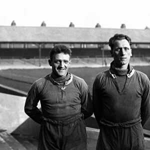 Leicester FC 1930-31. Ernie Hine and Hugh Adcock training. 1st March 1930